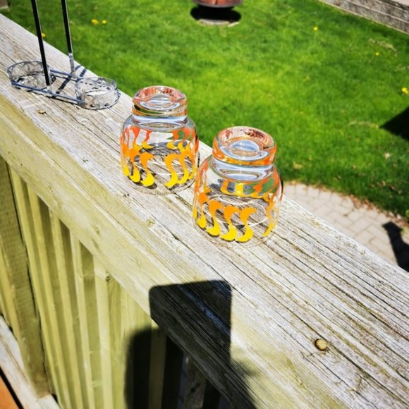 Vintage Condiment Caddy Orange & Yellow Design - Picture 7 of 15